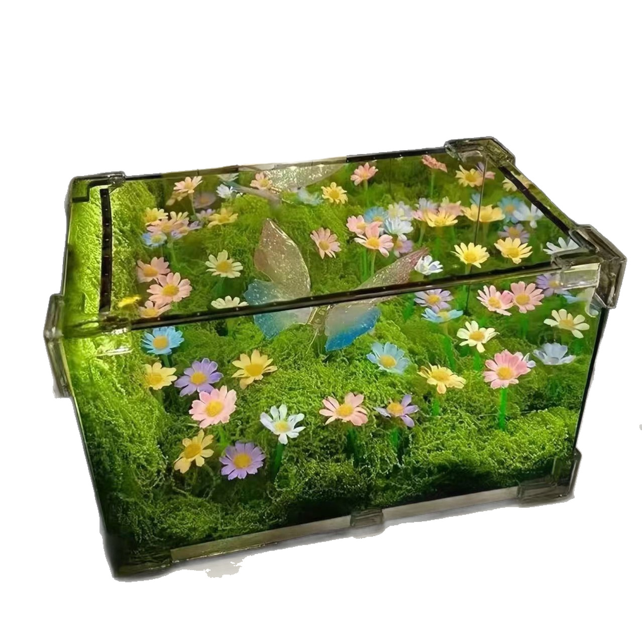 Kit fai da te per la notte con farfalle primaverili, atmosfera da fata della foresta verde, luce notturna per la camera da letto, regalo per la fidanzata_voghion.com