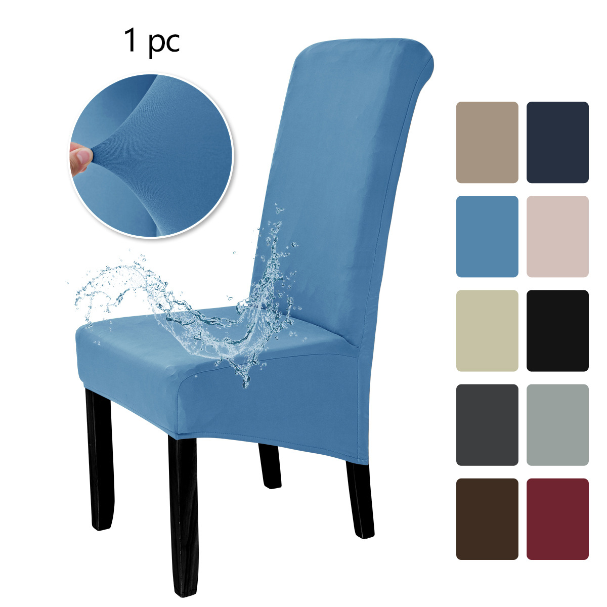 Transfronterizo elástico seda de leche cubierta de silla impermeable para aumentar la cubierta de silla de respaldo alto Aliexpress TEMU cubierta de silla spot