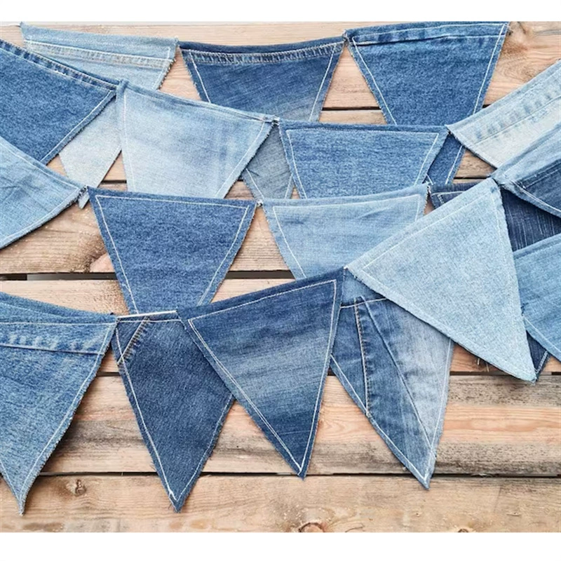 Пасторальная джинсовая атмосфера макет Вымпел домашнее праздничное украшение висит флаг открытый кемпинг палатка висит флаг