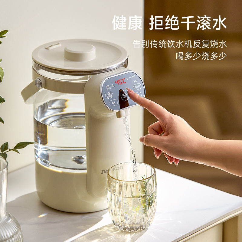 German Zemkon Electric Hot Water Bottle with Constant Temperature, Integrated Water Boiler and Insulation, Fully Automatic Insulated Hot Water Kettle