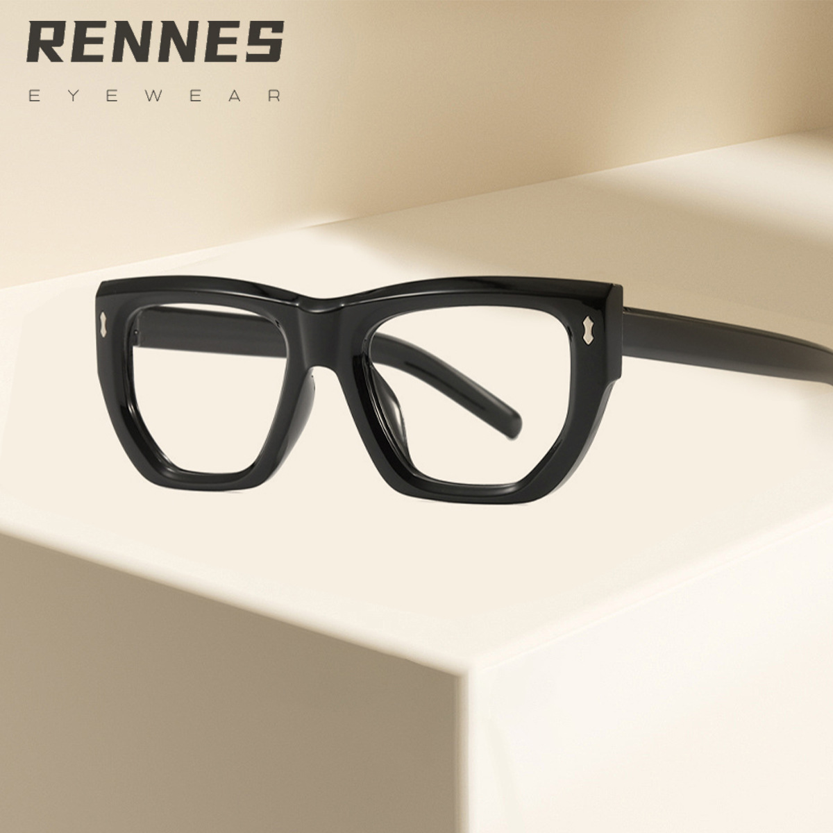 Espejo plano anti-azul retro de moda, transfronterizo, hombres y mujeres europeos y americanos, gafas de montura de miopía simples y versátiles, Glasses