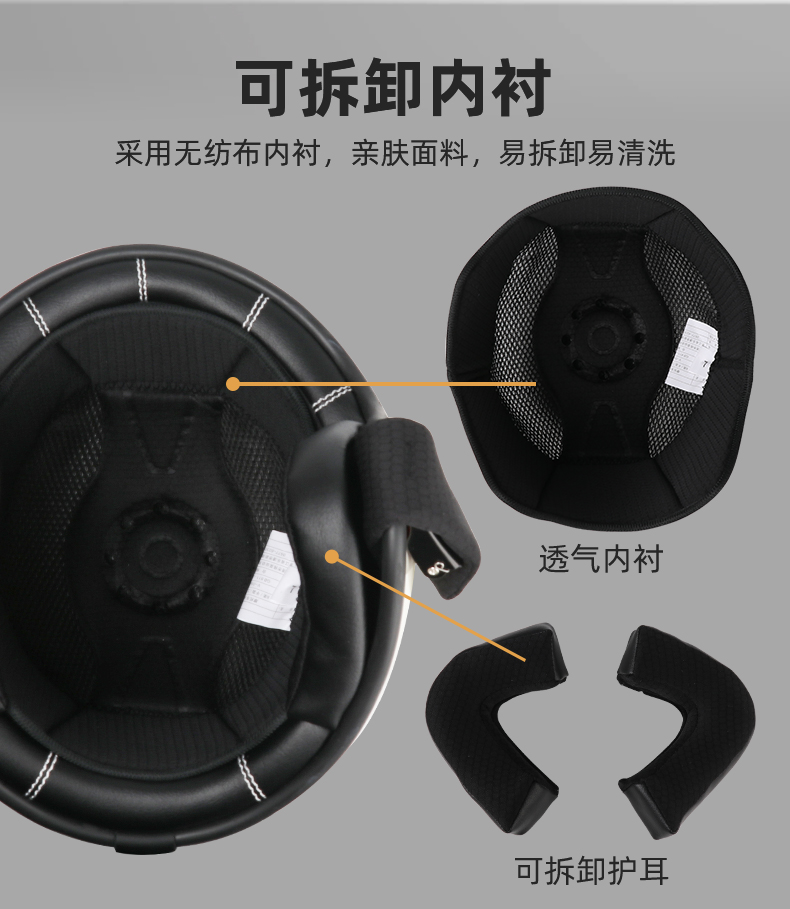 3C Certified Retro 3/4 Motorcycle Helmet - Cruiser, Electric Bike