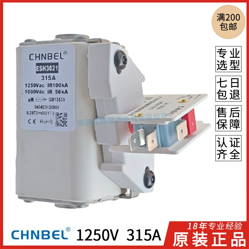 中贝CHNBEL Страхование ESH3021 315A 1000VDC предохранитель с двумя 2A-250V микровыключателем