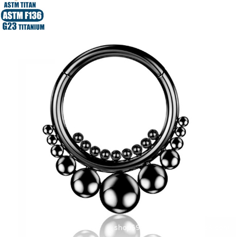 Silver pointed spike labret stud material detail