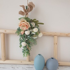 Nan Guo Rose Dandelion Wall Hanging Home Decor Hand Held Flower Bouquet Wall Decor Wall Hanging Artificial Flower CF01104