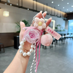 教师节编绳珠串钥匙扣韩版编织水果桃李满天下汽车钥匙扣送人包挂
