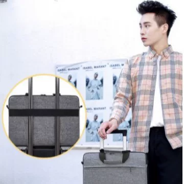 New Business Notebook Simple Solid Color Large Capacity Thickened Computer Bag Printable LOGO Laptop Bag