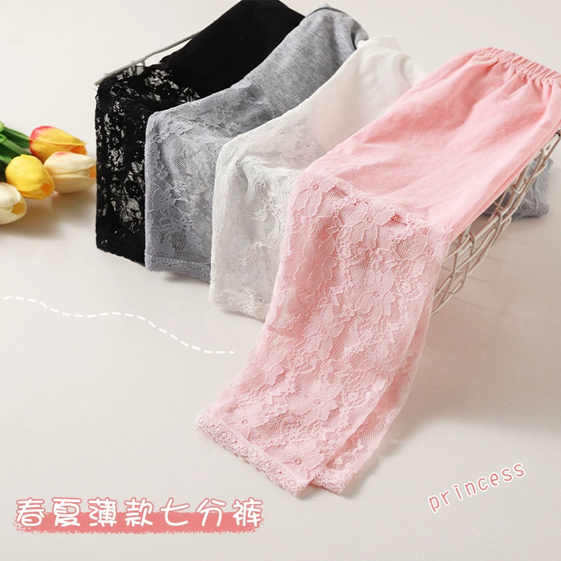 Summer children's leggings, thin lace trousers, lace dress, 2023 collection