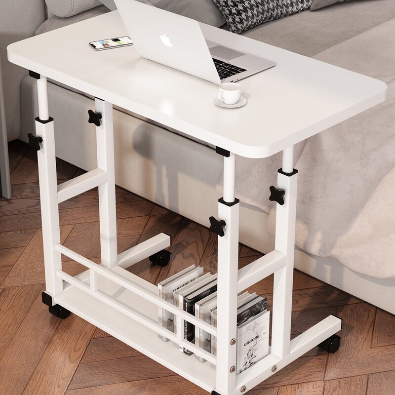 Bedside Table, Movable and Adjustable, Simple Computer Desk, Simple Student Desk, Bedroom Dormitory Home Study Small Table Bedside Table, Movable and Adjustable, Simple Computer Desk, Simple Student Desk, Bedroom Dormitory Home Study Small Table