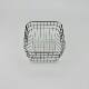 Stainless Steel Storage Basket Fruit Basket Draining Storage Rack Household Ins Style Square Cosmetic Storage Wholesale