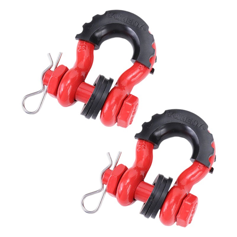 Forja de troquel estadounidense vehículo todoterreno Medio Anti-suelto gancho en forma de U grillete gancho de arco herradura Remolque de alta resistencia americano gancho en forma de U