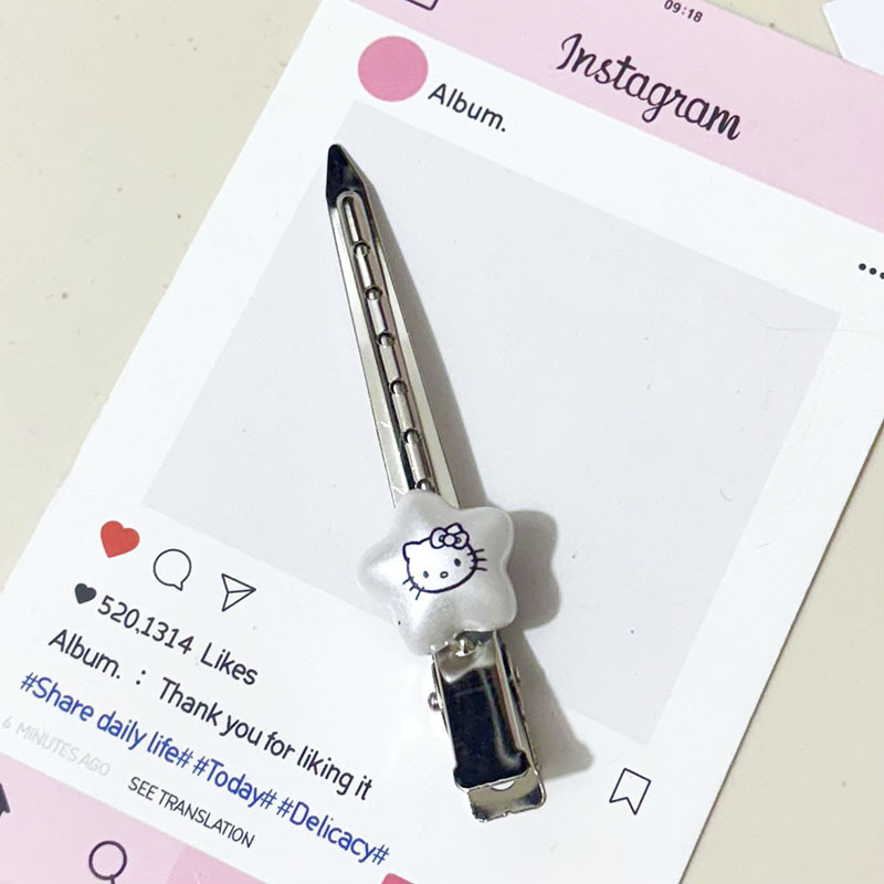 新しい甘いシルバーのリボンラブスターシェイプクリップ口クリップヘアピン前髪クリップサイドクリップヘアアクセサリー女性用|undefined