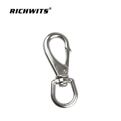 Stainless steel 304 316 swivel hook, chain link, keychain, spring hook, rotating ring dog clip, universal joint