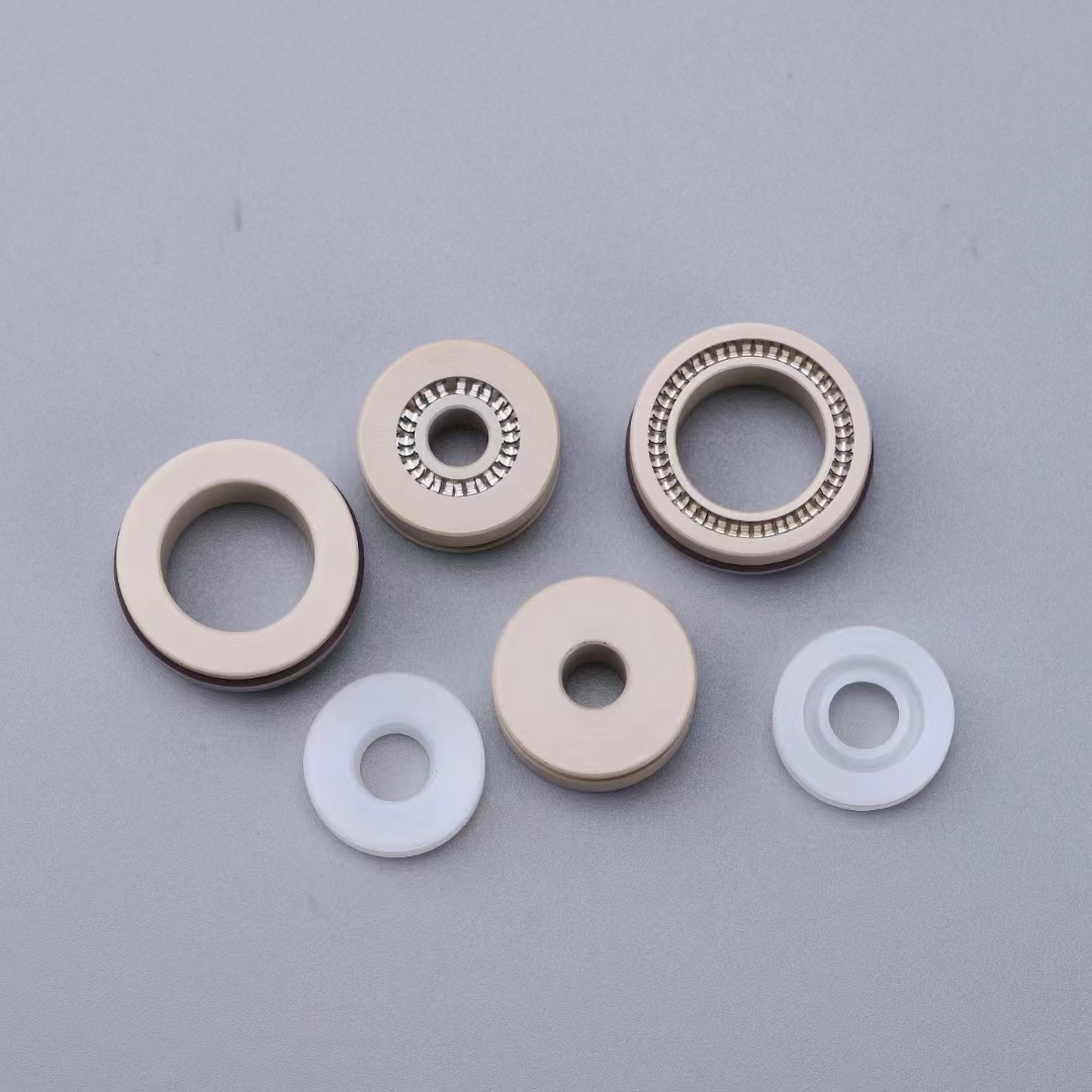PTFE/PEEK四氟点胶泛塞封蓄能弹簧密封圈孔用张力密封件厂家直销