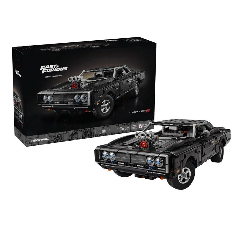 Cross-Border Compatible Lego Technic Set 42231 Dodge Charger R/T Educational Building Blocks for Boys and Girls