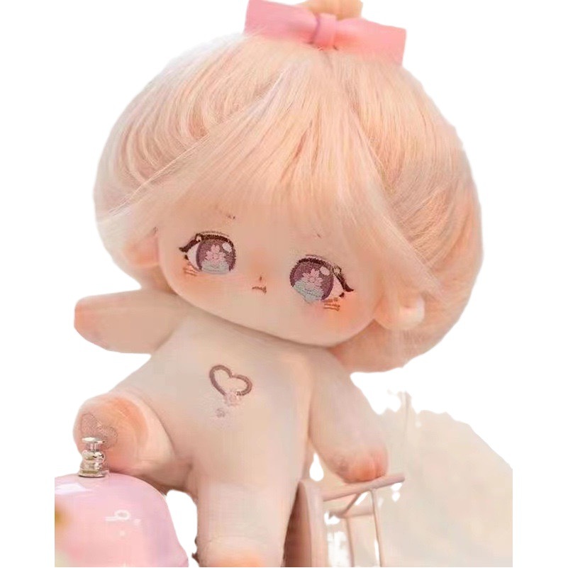 En stock no atributo algodón muñeca frito piel desnuda bebé 20cm no atributo peluche muñeca juguete novias regalo de cumpleaños
