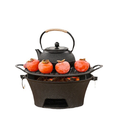 Cast iron charcoal barbecue stove heating stove outdoor fire pit famous brand fire pit tea cooking set for home use indoor stove