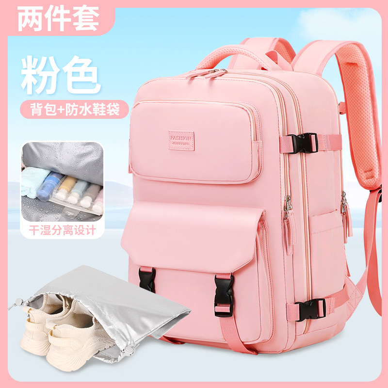 Bolsa de zapatos rosa a juego