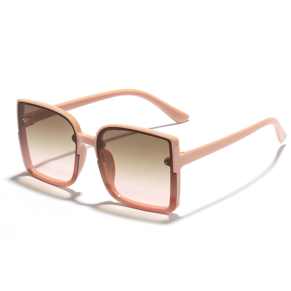 Gafas de sol de las mujeres de moda cuadrado personalizado gran marco gafas de sol de Europa y América cara grande adelgazar UV400 UV a prueba de gafas de sol