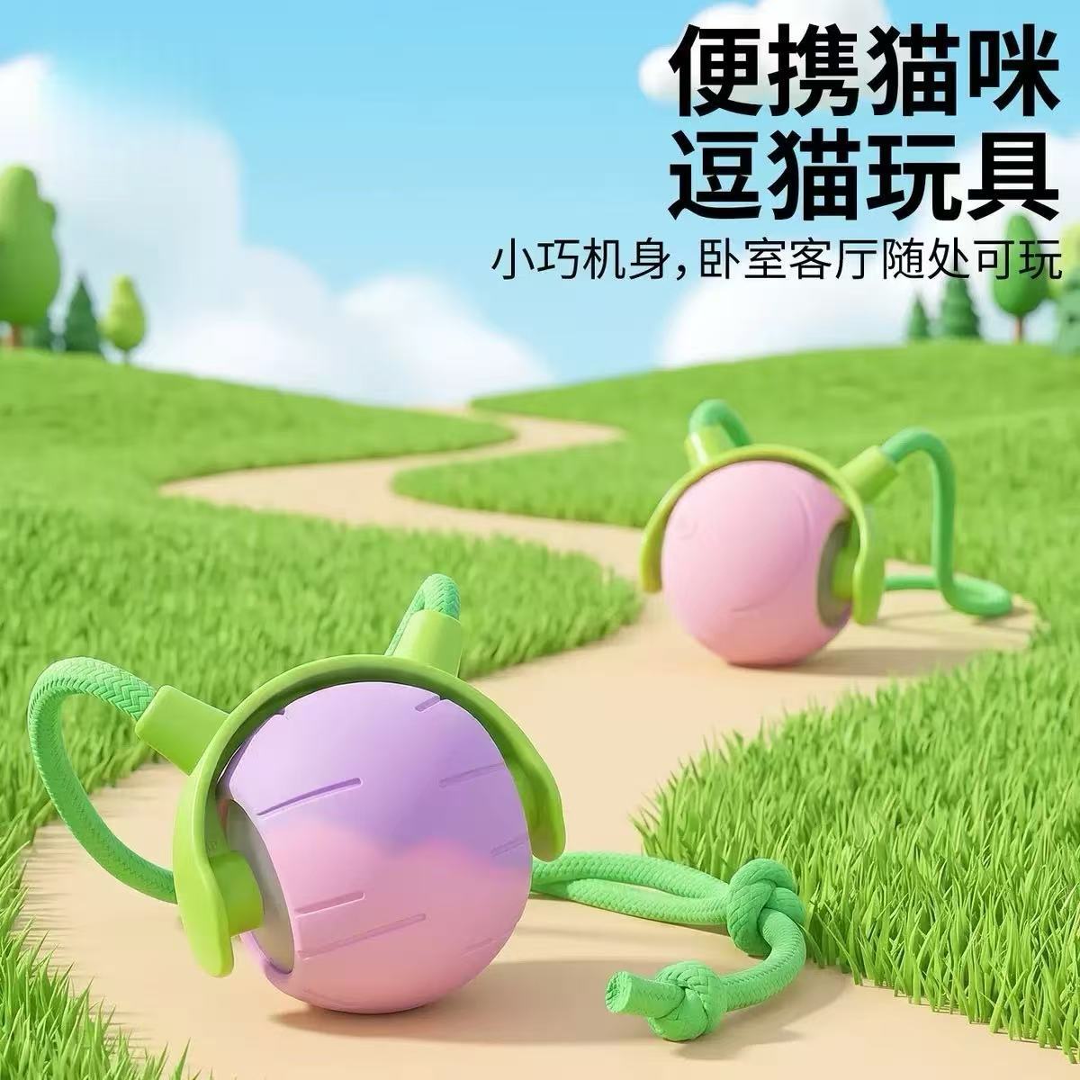 跨境逗猫球猫咪玩具小猫玩具猫咪自嗨玩具宠物用品宠物玩具猫玩具