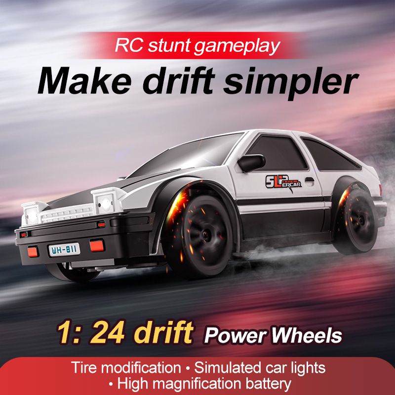 (Cross-border trading), four wheel drive drift car, toy car, stunt car for boys, car model, racing car, scale 1:24, remote control