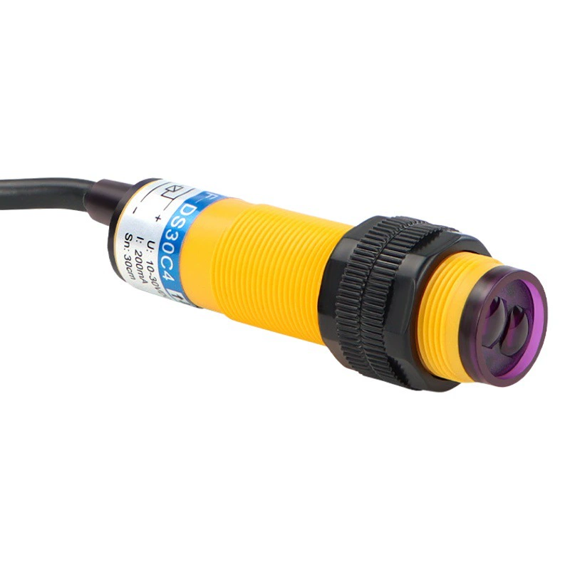 Инфракрасный индукционный фотоэлектрический переключатель E3F-DS30C4 Датчик диффузного отражения NPN нормально открытый трехпроводной Регулируемый 24 В