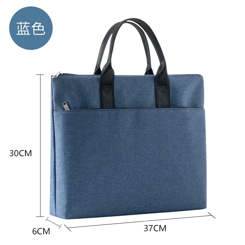 Storage bag for documents with zipper, oxford cloth, custom-made