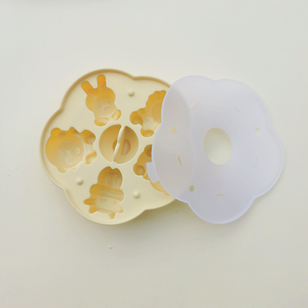 Factory in stock silicone cake mold steamed rice cake mold cartoon hair cake mold steamed stick baby food supplement mold