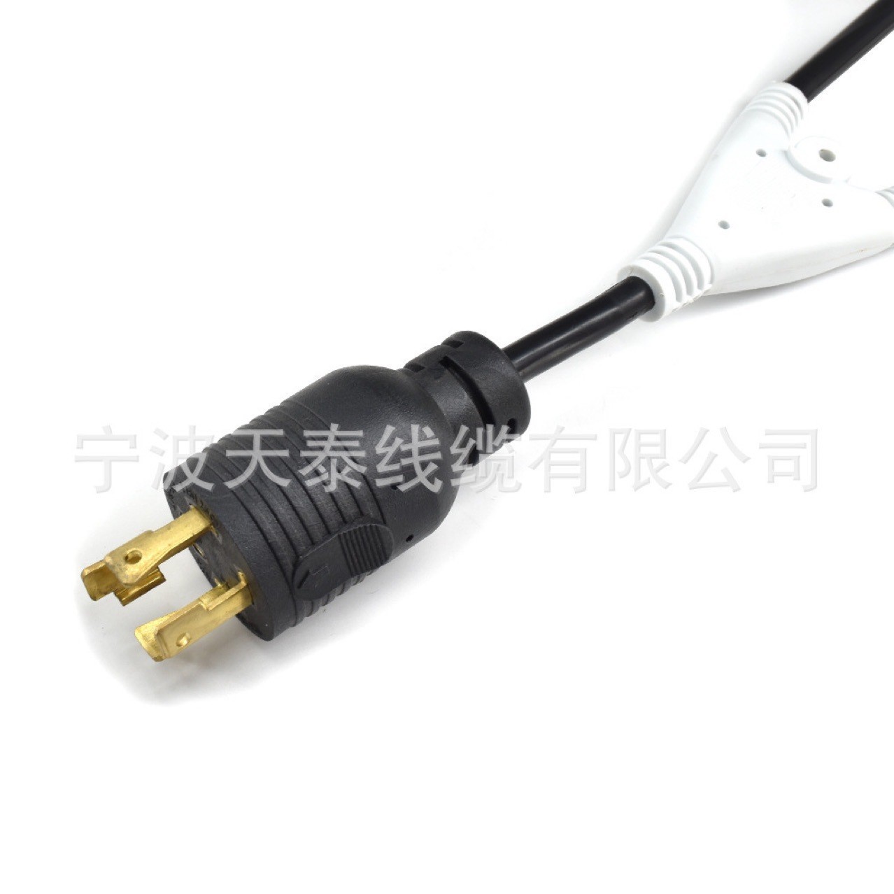 美标NEMA L14-30P发电机适配器四芯干燥插头美标美式一拖二电源线