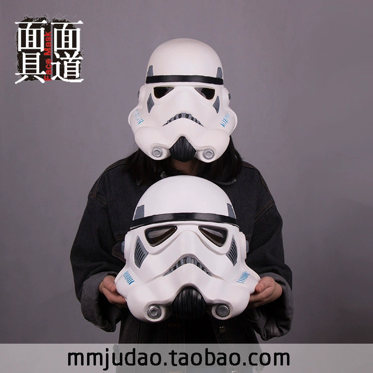 Белый шлем Маска Планета Пробуждение силы Шторм Шлем COS Звездные войны Хэллоуин Шлем Реквизит