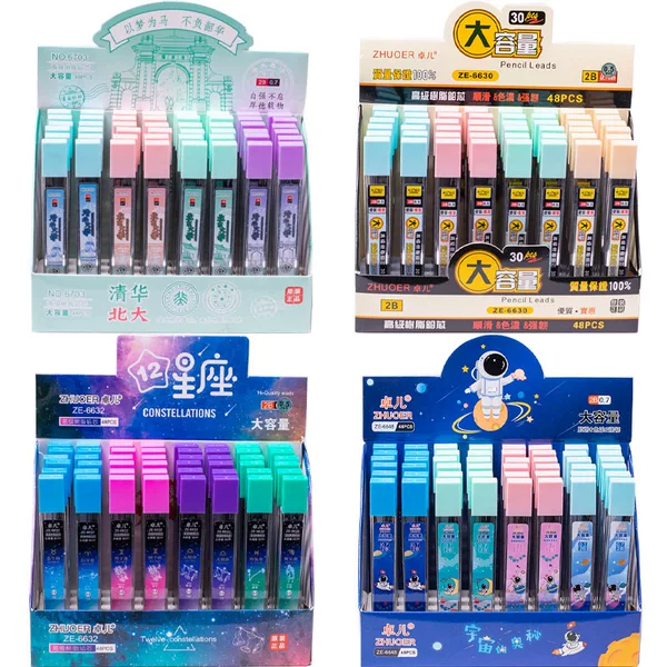 Automatic Lead Replacement Refill 0.5/0.7mm Student Lead Stationery Pencil Refill Wholesale