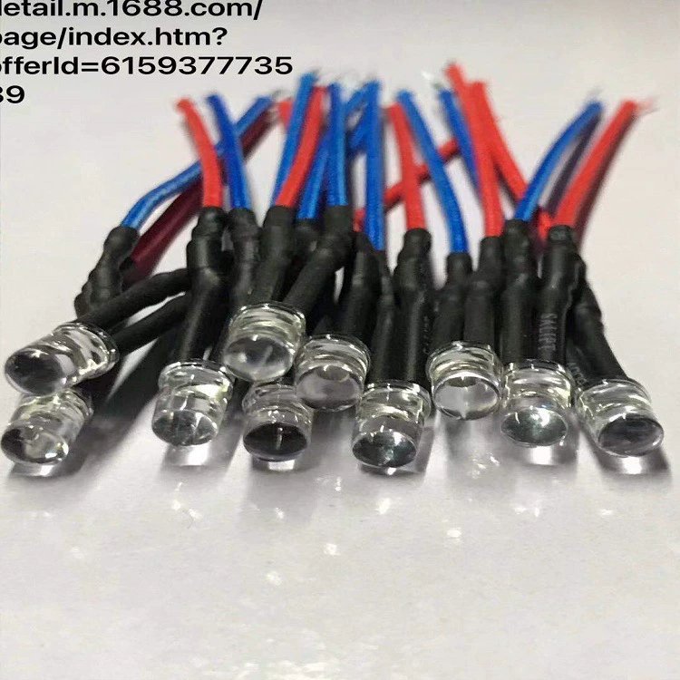 f5/5 мм светодиодный светильник с термостойким проводом f5/5 мм светодиод белые волосы белый красный зеленый оранжевый ламповый шарик