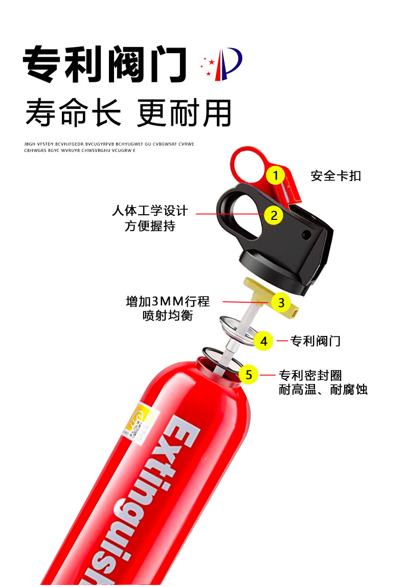 Car and home water-based fire extinguisher, high-temperature resistant, 3C certified, 4-year warranty, inspection-certified new national standard fire equipment