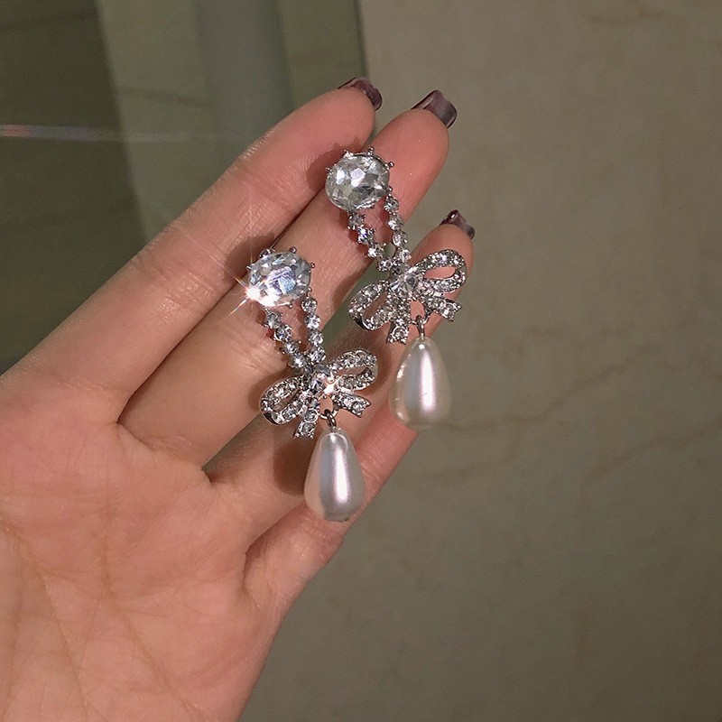 Diamond Pearl Bow G-71-1