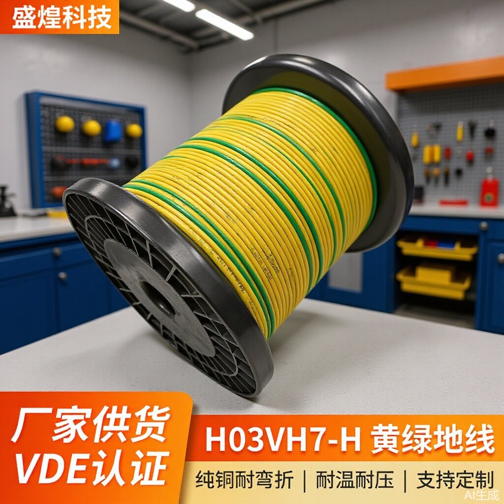 VDE 认证 H03VH7-H 电子线 1×0.75mm²  PVC 绝铜芯VDE认证