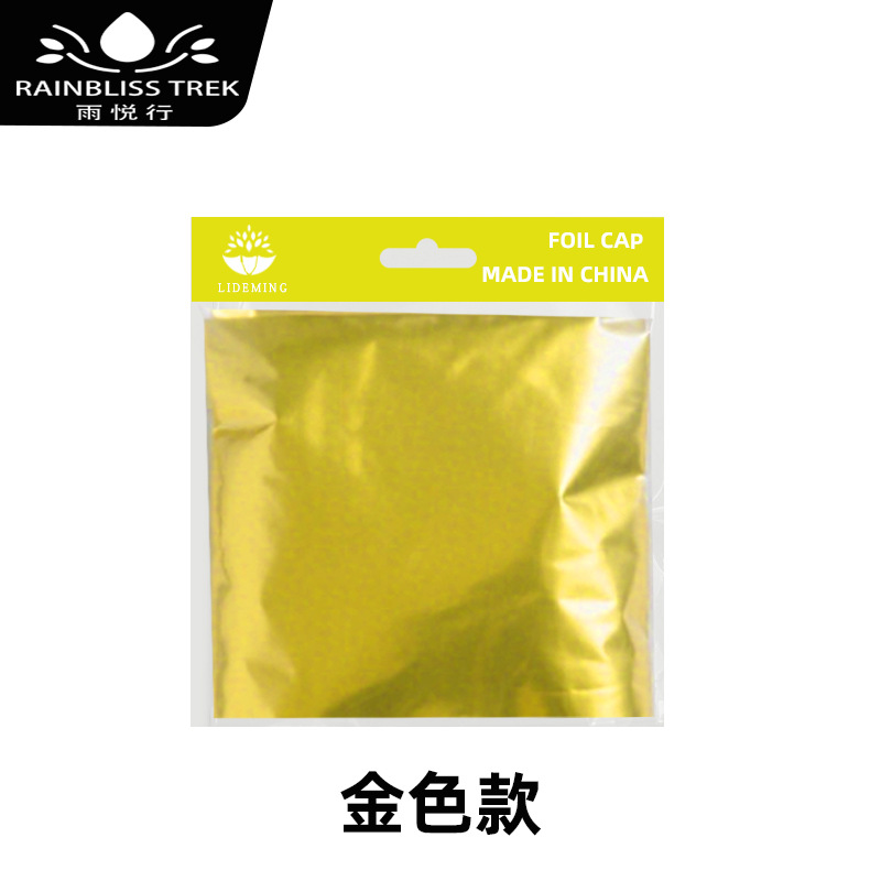 Tapa de papel de aluminio desechable al por mayor belleza de pelo de estaño tapa de evaporación papel de aluminio tapa de ducha desechable impermeable hembra tapa de lámina de estaño