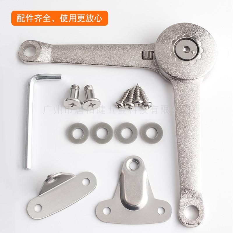 ✅橱柜门随意停支撑杆机械曲手任意停折叠杆上下翻可调气撑杆液压