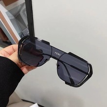 赛博朋克欧美个性大框墨镜新款时尚方形网红爆款太阳眼镜防紫外线
