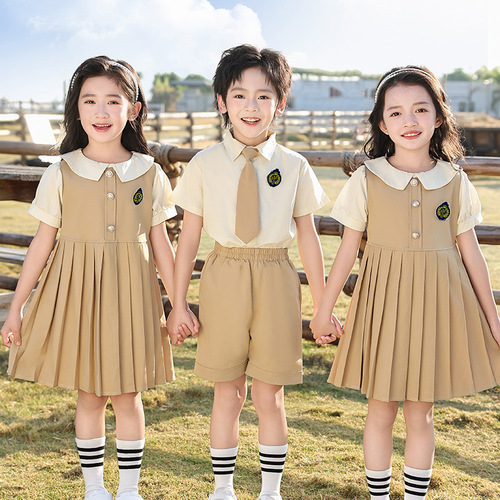 School uniform English-style college class set children kindergarten children's performance costumes for June 1st
