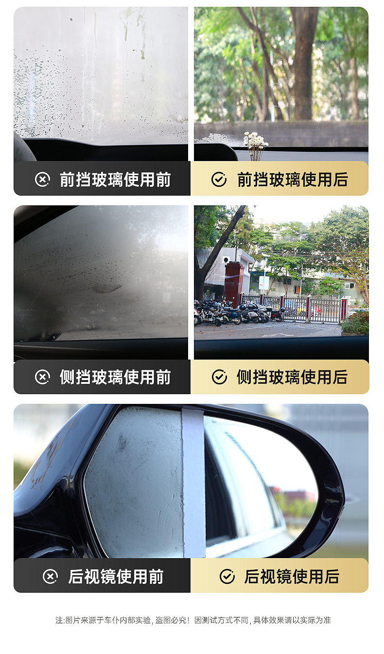 Chaopu Car Glass Anti-Fog Agent for Home and Car Front and Rear View Mirror Glass Coating Water Repellent Agent