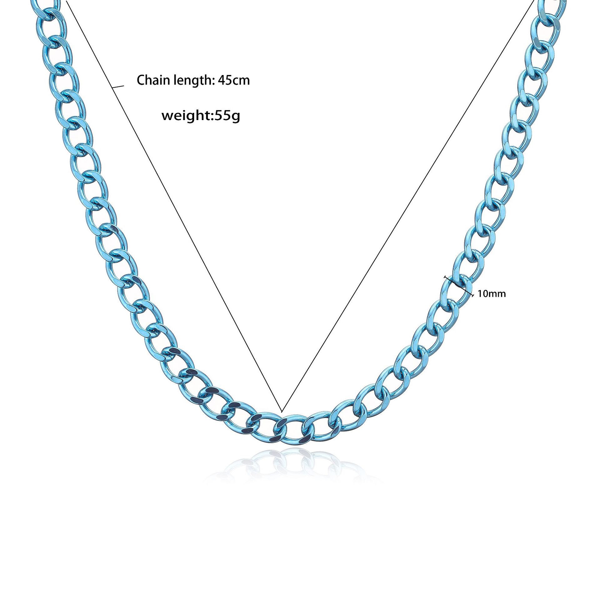 Cool Style Solid Color Copper Plating Necklace 1 Piece