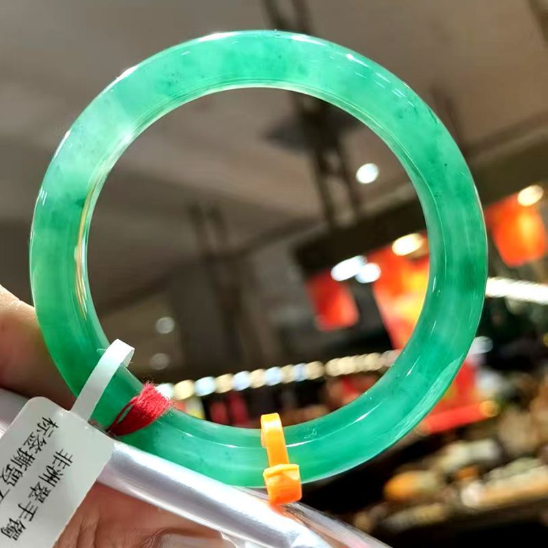 アフリカ翠玉工芸品卸売り氷種漂緑花天然色アフリカ翠ブレスレット源工場供給源|undefined