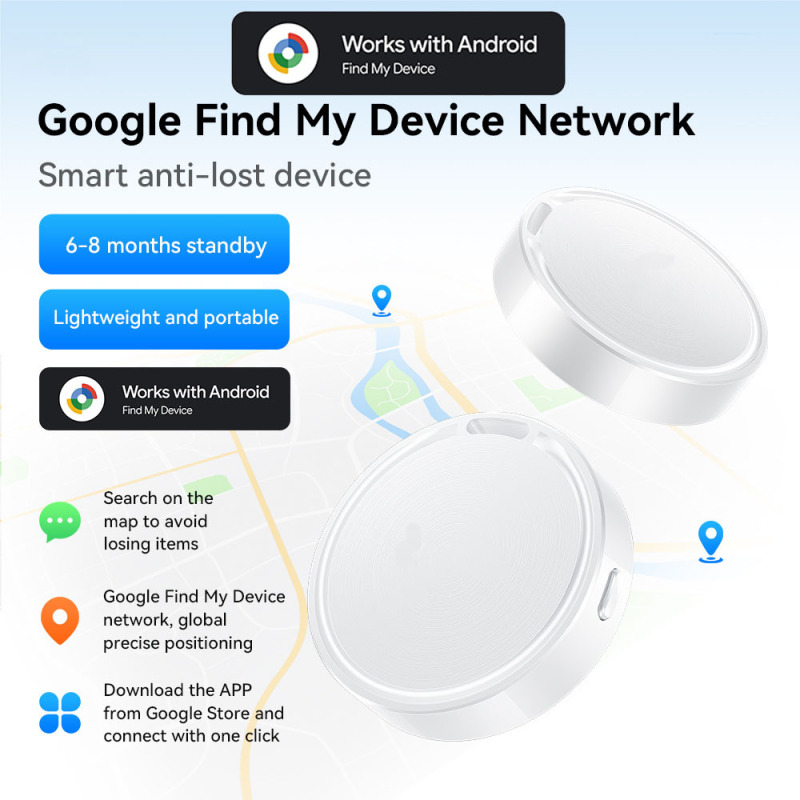 Android 専用検索タグロケータースマート紛失防止デバイス Google 認定バックパックキーペットトラッカー新|undefined