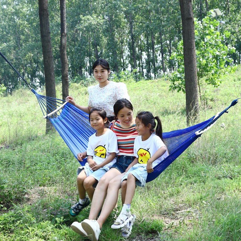 야외용 해먹 통기성 성인용 캠핑용 싱글/더블 스윙 아마존 해외배송 해먹 전복방지 공장도매