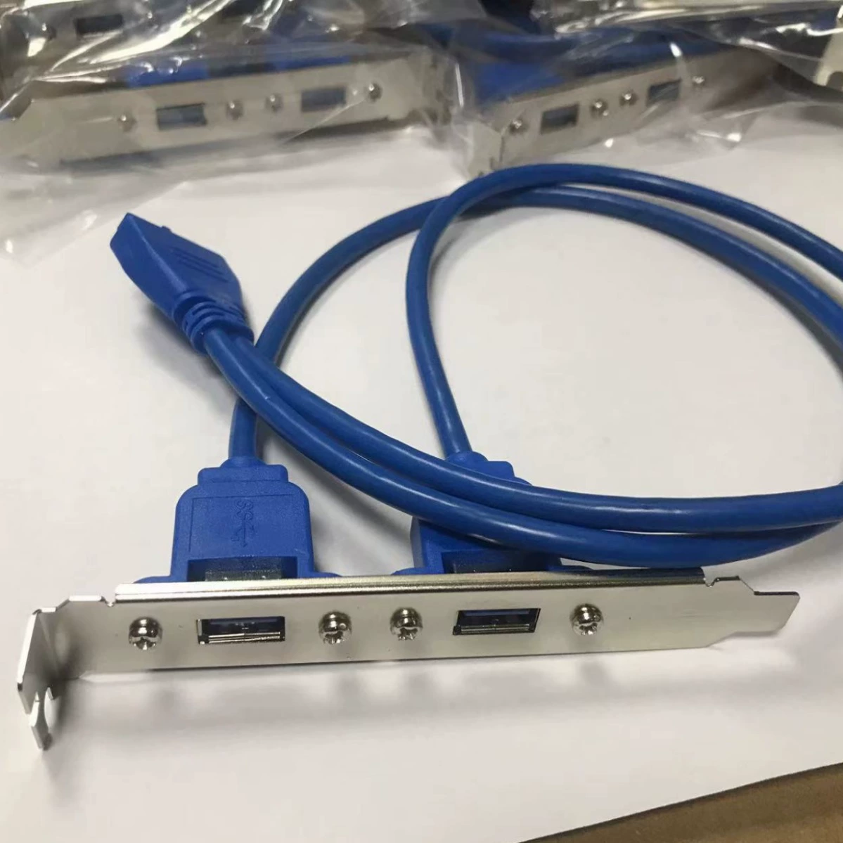 USB3.0 передняя панель провод с ушным бампером 19 пин/20пин на 2 U3 ротор DIY корпус