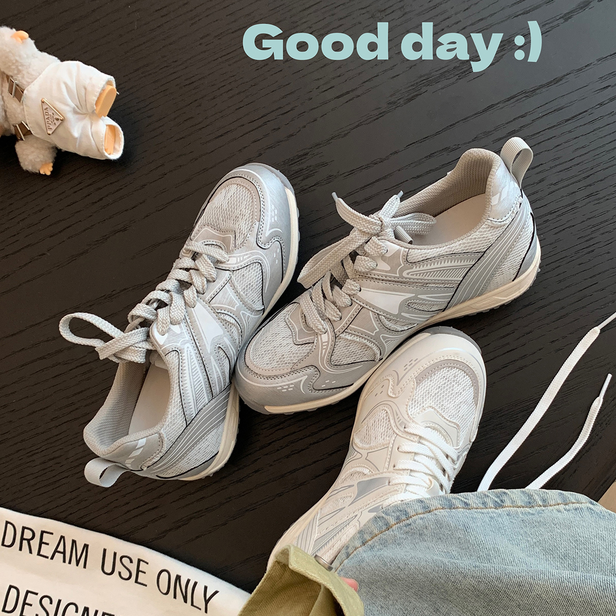 Galaxy Moral Training Shoes ~ 5cm Inner Heightening Sports Functional Racing Shoes for Women, Breathable Mesh Splicing Casual Shoes, Forrest Gump Shoes