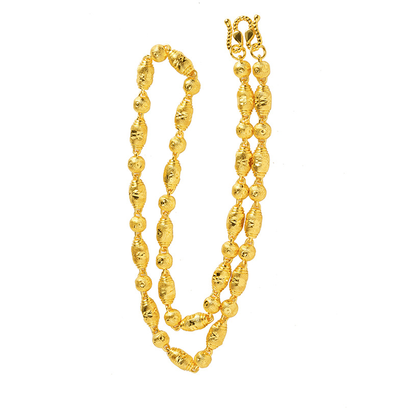 Shajin tibetana Buda perlas Fu Zi collar de perlas hombre estilo nacional retro temperamento versátil lujo ligero no desvanecerse accesorios Yiwu