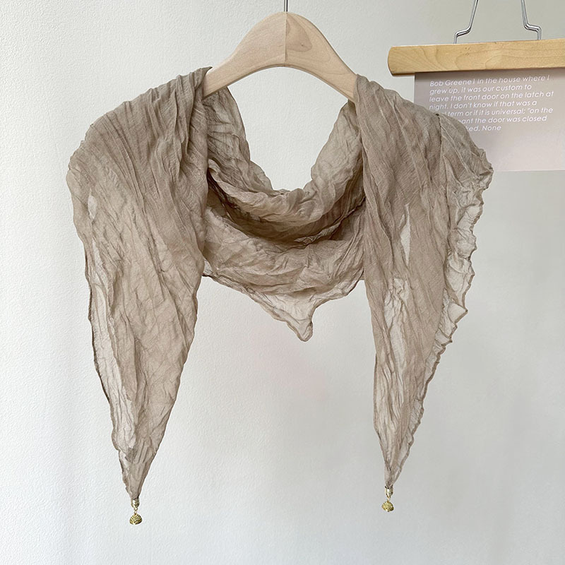 Buckle magnético pliegue bufandas de algodón y lino collar protector de cuello frío otoño y invierno decoración de moda bufandas cuadradas