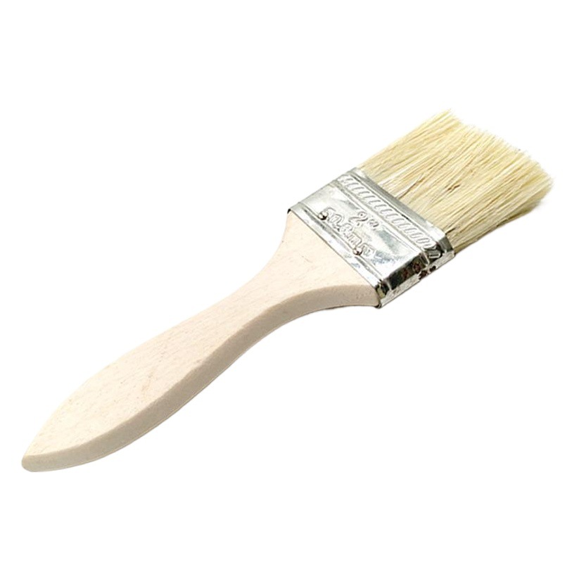 Cepillo de pintura directo de fábrica Mango de madera de álamo Tamaño suave sin pelusa Stock completo suficiente para cepillo