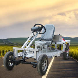 代步车设计加工生产电动四轮车车架底盘助力残疾人整车配件